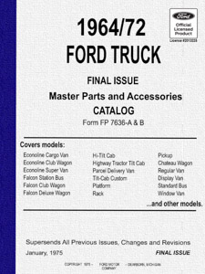 1964, 1965, 1966, 1967, 1968, 1969, 1970, 1971, and 1972 ford truck parts catalog